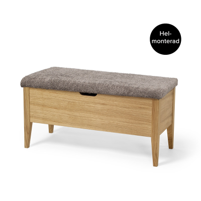 Klinte bänk 90 cm oljad ek med Abriamo brun