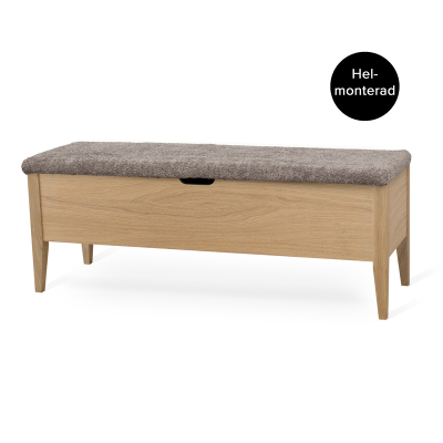 Klinte bänk 120 cm oljad ek med Abriamo brun