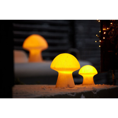 Svamp lampa H30,8 cm batteri, timer 6 timmar#3