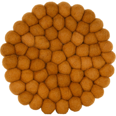 Dakota grytunderlägg 19 cm senapsgul