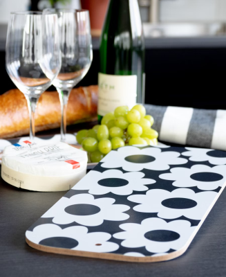 Flora skärbräda/serveringsbricka 17x40 cm svart#3