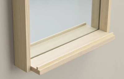 Hillmond spegel 40x60 vitpigmenterad ek#6