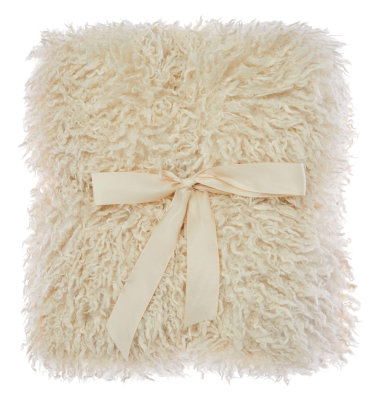 Wooly pläd 120x180 cm beige#2