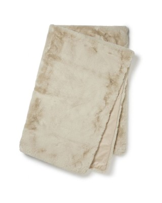 Fluffy pläd 120x180 cm beige