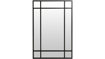 Manhattan spegel 100x200 cm svart metall antik look