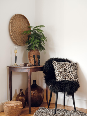 Ebony fårskinn cashmere svart#2