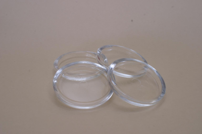 Möbelunderlägg D55 mm transparent plast 4-pack