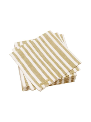 Alba pappersservett ockra 25P