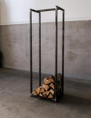 Unik vedstativ järn