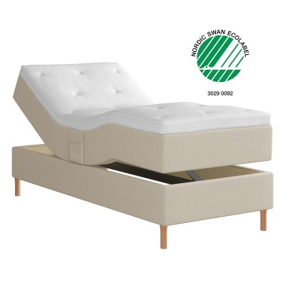 Skogslind Ställbar 7z 80x200 cm Eden inkl. ben#1