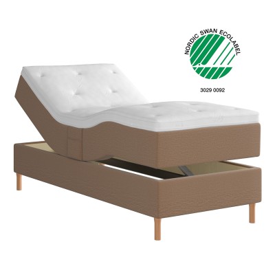 Skogslind Ställbar 7z 120x200 cm Jeans inkl. ben#1