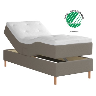 Skogslind Ställbar 7z 80x200 cm Mohair inkl. ben#1