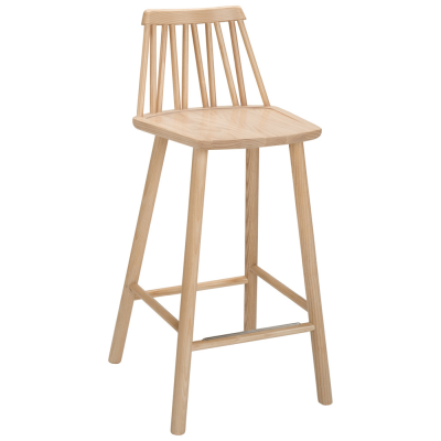 ZigZag barstol 63 cm blond ask