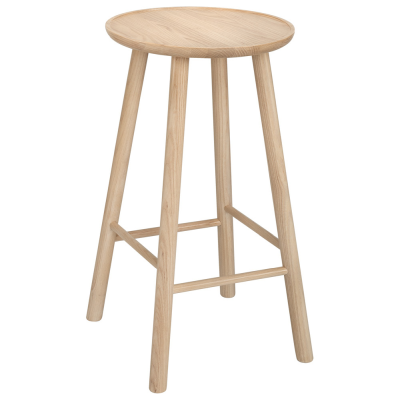 ZigZag barpall 63 cm blond ask