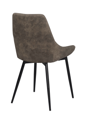 Sierra stol mullvad microfiber/svarta metall ben#5