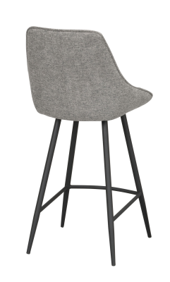 Sierra barstol grått tyg/svarta metallben#7