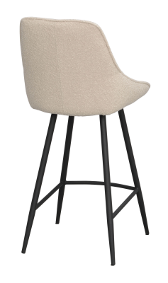 Sierra barstol beige bouclétyg/svarta metallben#9