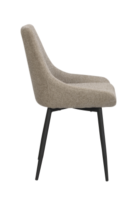 Sierra stol beige tyg/svarta metall ben#7