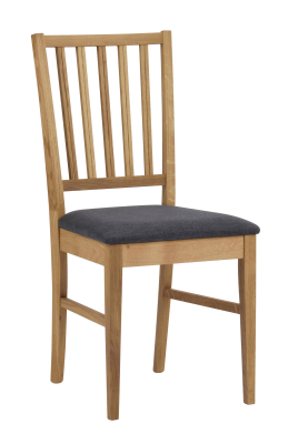 Filippa stol ek/grått tyg#3