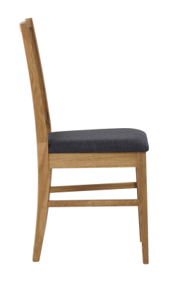 Filippa stol ek/grått tyg#4