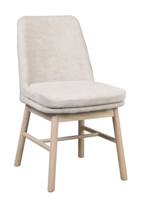 Amesbury stol ljusbeige tyg/vitpigmenterade ekben#7