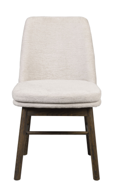 Amesbury stol ljusbeige tyg/bruna ekben
