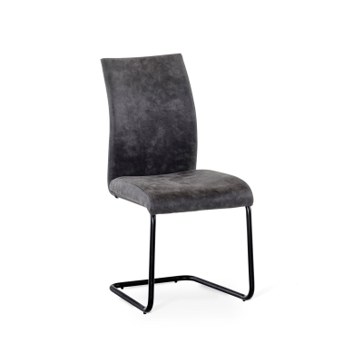 Ray stol ljusgrå/svart metallunderrede#1