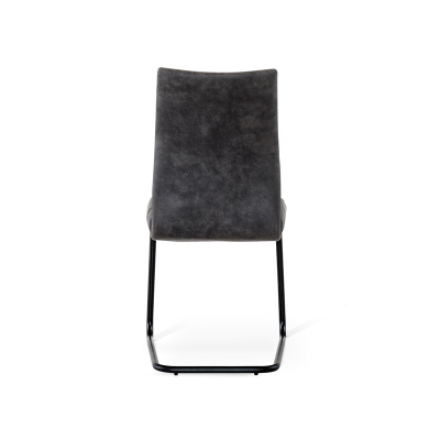 Ray stol ljusgrå/svart metallunderrede#3