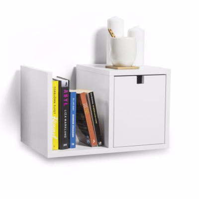 Falsterbo sängbord vägghängt vit#2