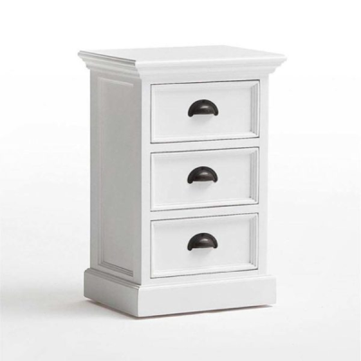 Halifax sängbord med lådor vit#1