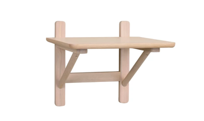 Camrose sängbord 40 vägg vitpigmenterad ek