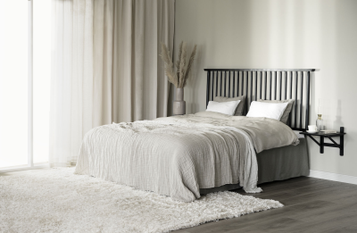 Riggins sänggavel 194 svart ek#3