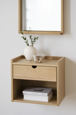 Hillmond vägghylla/sängbord 1L 40 ek#2