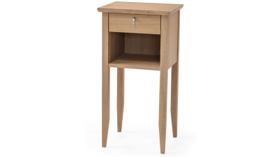Ekliden sängbord vitoljad ek