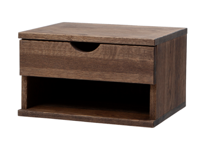 Wally sängbord vägghängt rökt ek