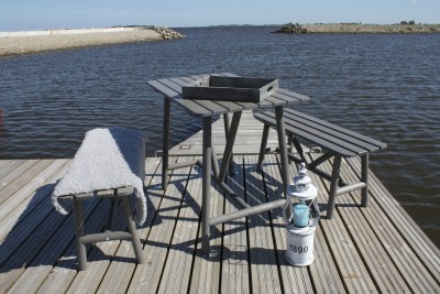 Åland balkongset 1+1+bord askgrå