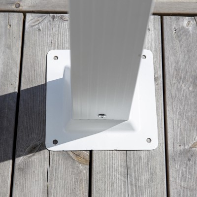 Lazio pergola vit alu/vitt tyg#4