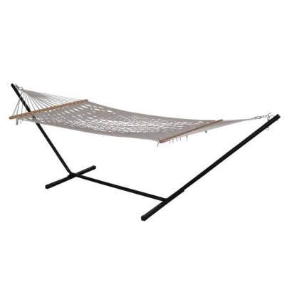 Atleve hängmatta natur/med svart stativ