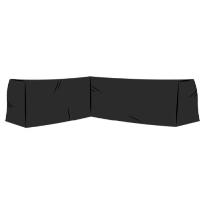 Möbelskydd hörnsoffa höger 2H3 200x260x90 cm grå