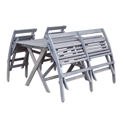 Knohult utegrupp 3+1+1+bord askgrå#3