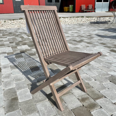 Java fällstol grålaserad teak