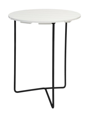 Bord 6B 60 vitlackad ek/svart - Grythyttan