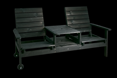 Du & Ja duosoffa svart