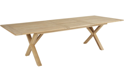 Brutus utebord 200/265x100 cm X-leg teak natur#2