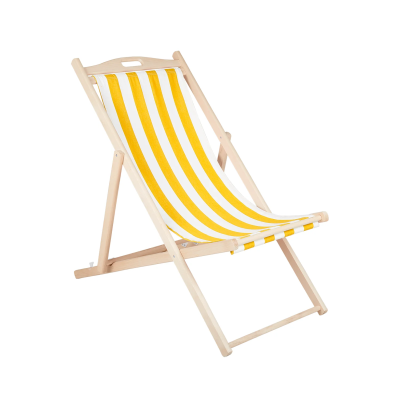 Dingla strandstol gul/vit