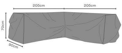 Möbelskydd L 205/205x70x90 cm andas
