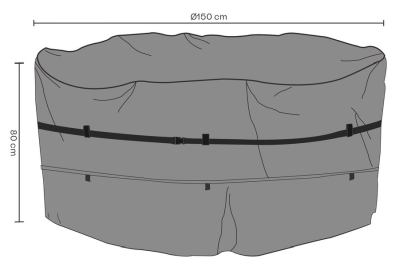 Möbelskydd runt D150xH80 cm andas