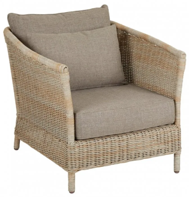 Aster fåtölj beige med dyna#1