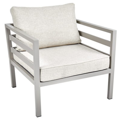 Weldon fåtölj khaki/beige allvädersdyna#1