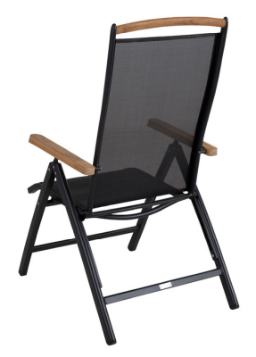 Andy positionsstol svart/svart, teak#3